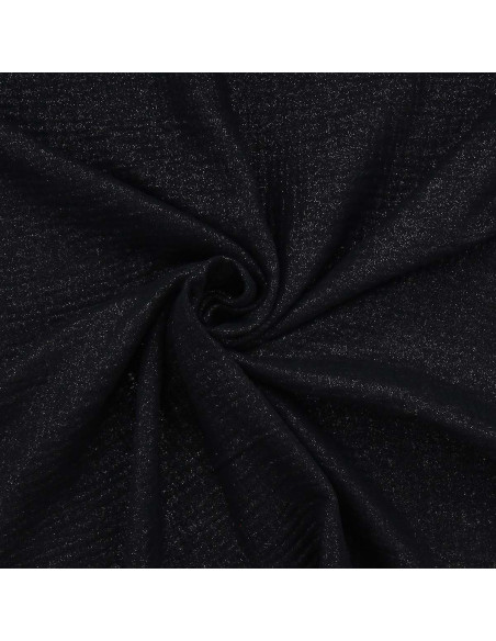 Iridescent double gauze cotton fabric - Black