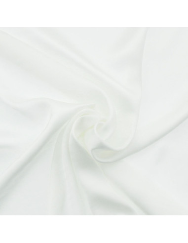 Viscose satin fabric - White