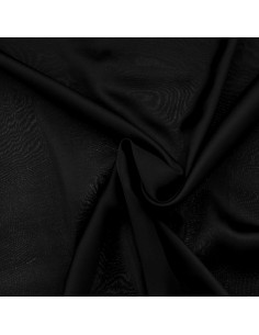 Viscose satin fabric - Black