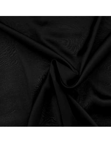 Viscose satin fabric - Black