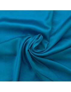 Viscose satin fabric - Blue