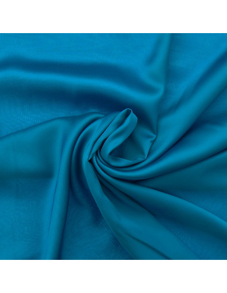 Viscose satin fabric - Blue