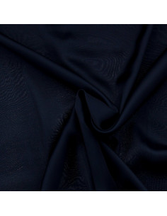 Viscose satin fabric - Navy blue