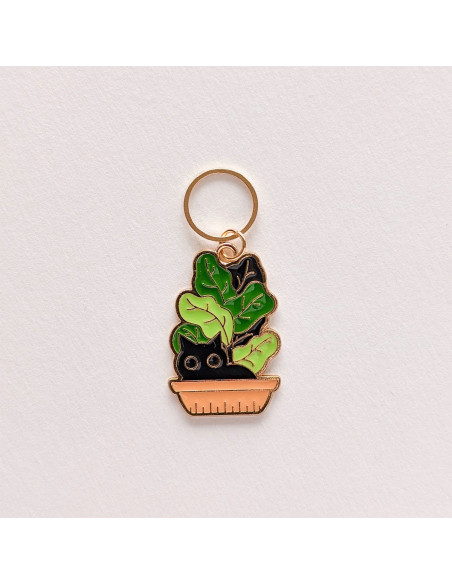 Set of 3 stitch markers - Wild Cats