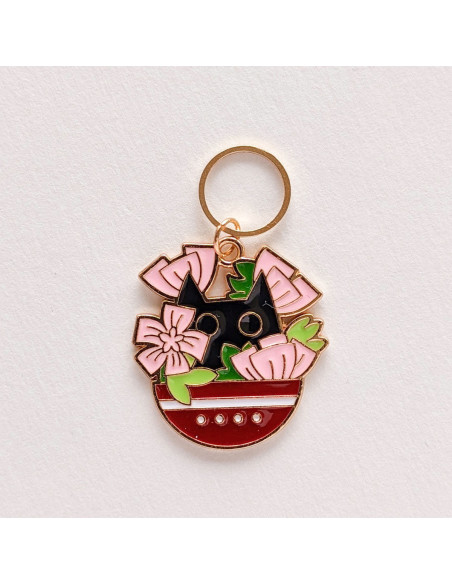 Set of 3 stitch markers - Wild Cats