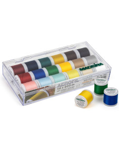 Box of 200 m Aerofil Madeira sewing threads 2