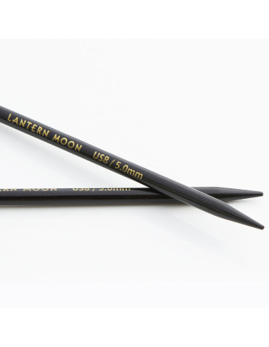 Fixed circular needles in ebony wood Destiny Lantern Moon