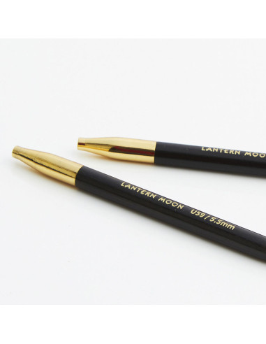 Lantern Moon ebony wood knitting needles