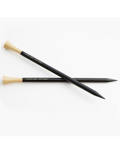 Lantern Moon 35 cm ebony wood knitting needles
