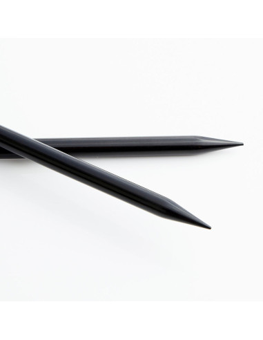 Lantern Moon 35 cm ebony wood knitting needles