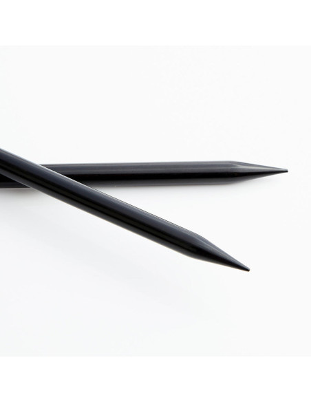 Lantern Moon 35 cm ebony wood knitting needles