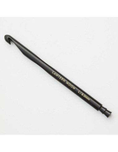 Lantern Moon ebony wood crochet hook