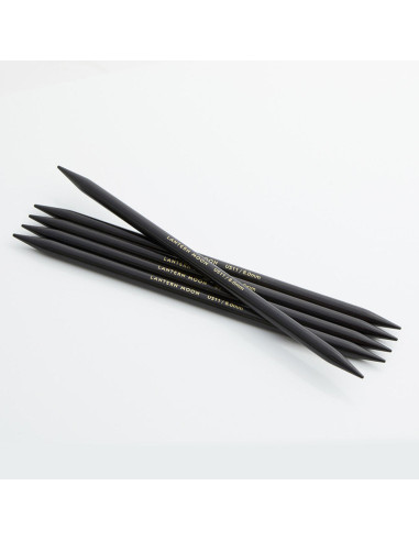 Lantern Moon ebony double-pointed knitting needles
