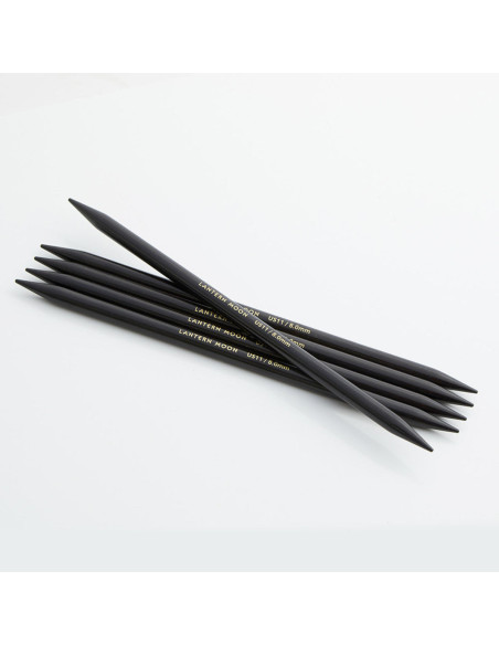 Lantern Moon ebony double-pointed knitting needles