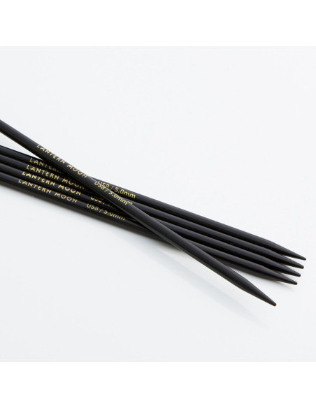 Lantern Moon ebony double-pointed knitting needles