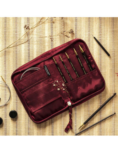 Bequest Lantern Moon ebony wood Tunisian crochet hook set