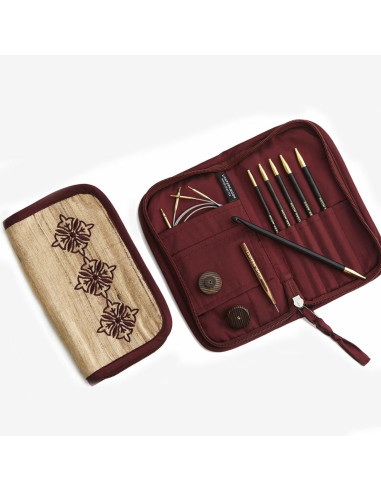 Bequest Lantern Moon ebony wood Tunisian crochet hook set