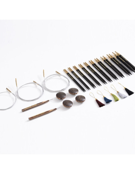 Heirloom Lantern Moon ebony wood circular needle set