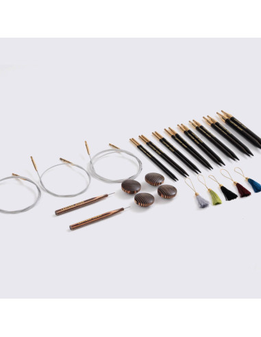 Glory Lantern Moon ebony wood circular needle set