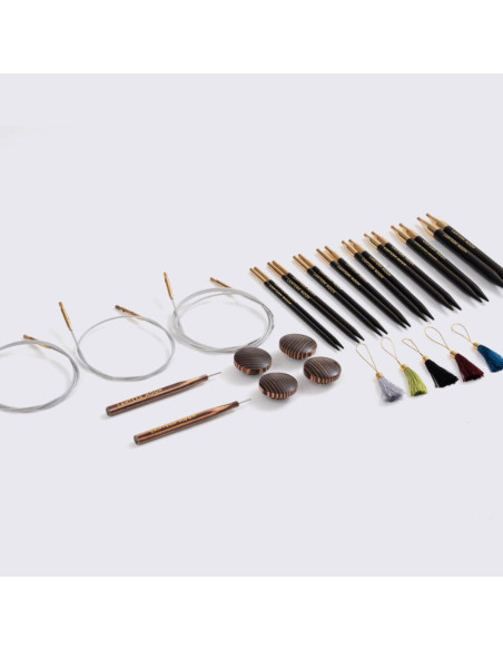Glory Lantern Moon ebony wood circular needle set