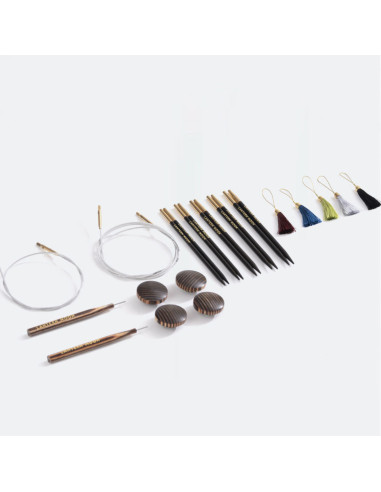 Legacy Lantern Moon ebony circular needle set