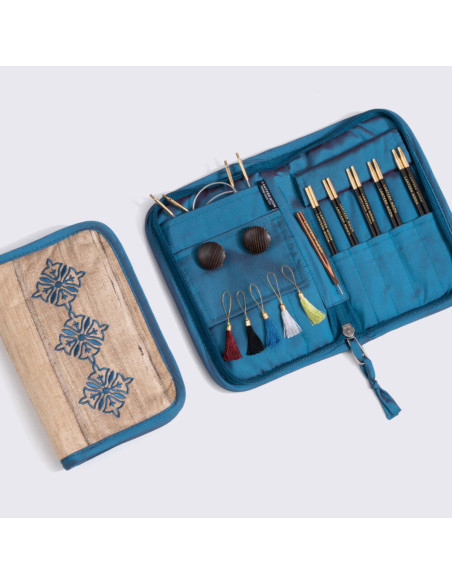 Charm Lantern Moon ebony wood circular needle set