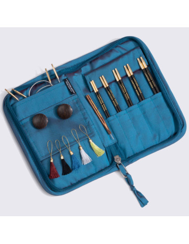 Charm Lantern Moon ebony wood circular needle set
