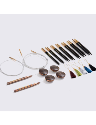 Bliss Lantern Moon ebony wood circular needle set