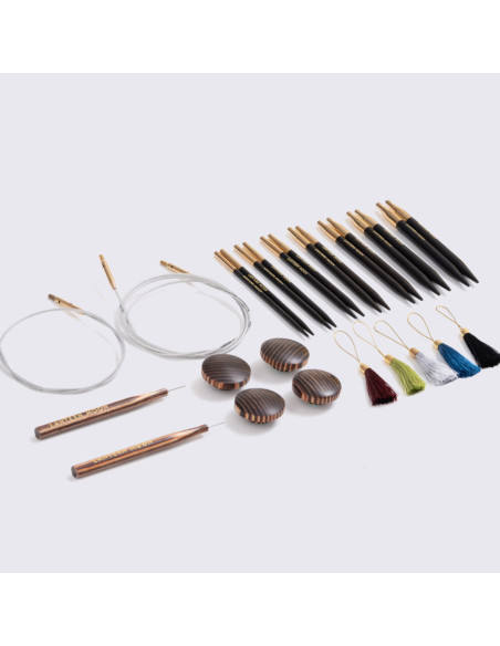 Bliss Lantern Moon ebony wood circular needle set