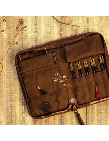 Heritage Lantern Moon ebony wood circular needle set