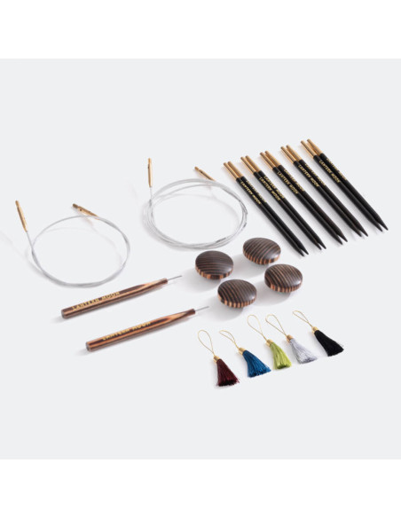 Grace Lantern Moon ebony circular needle set