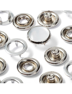 Pack of 6 pearl snap fasteners, 12 mm jersey 2