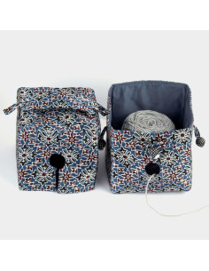 Fabric box for unwinding Arjak Lantern Moon yarn balls 2