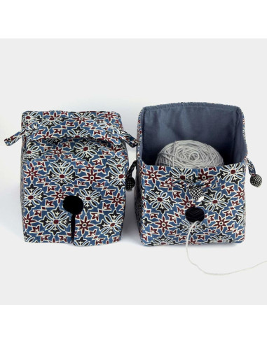 Fabric box for unwinding Arjak Lantern Moon yarn balls