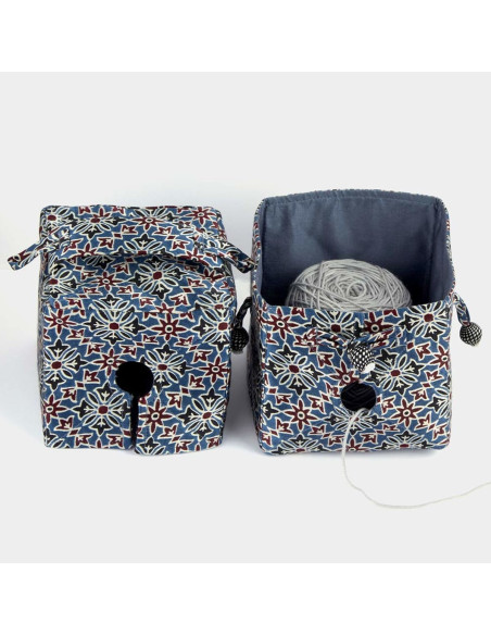 Fabric box for unwinding Arjak Lantern Moon yarn balls