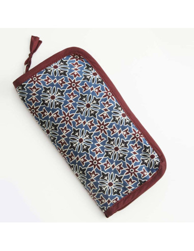 Ajrak Lantern Moon double-pointed knitting needle case