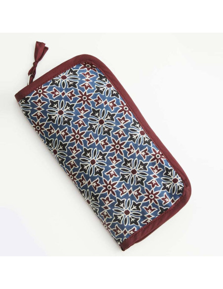 Ajrak Lantern Moon double-pointed knitting needle case
