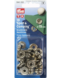 10 nickel sport camping snap fasteners refill