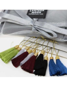 Set of 10 pompom stitch markers Lantern Moon