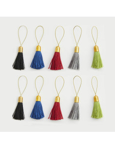 Set of 10 pompom stitch markers Lantern Moon 2