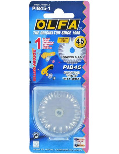1 replacement blade for scalloped edge cutter - 45 mm