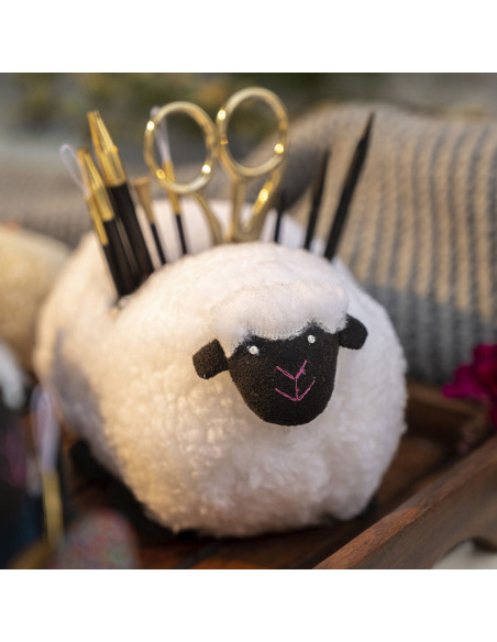 Lantern Moon Sherpa Sheep Knitting Accessory Holder