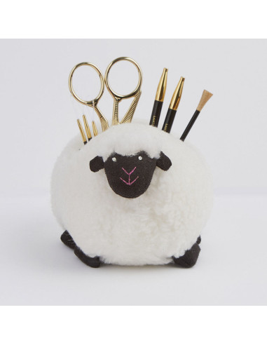 Lantern Moon Sherpa Sheep Knitting Accessory Holder