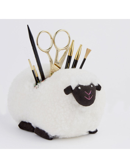 Lantern Moon Sherpa Sheep Knitting Accessory Holder