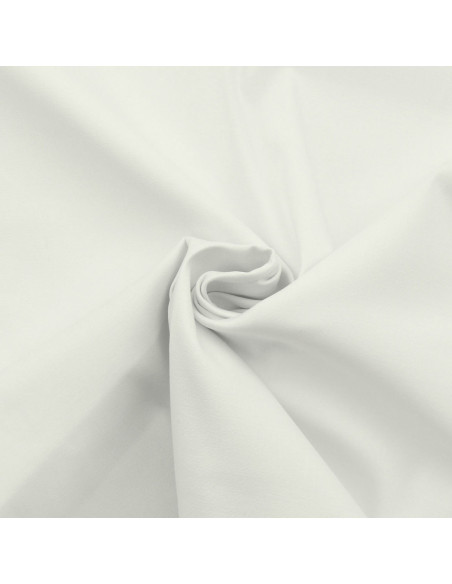 Stretch cotton gabardine fabric - Ecru