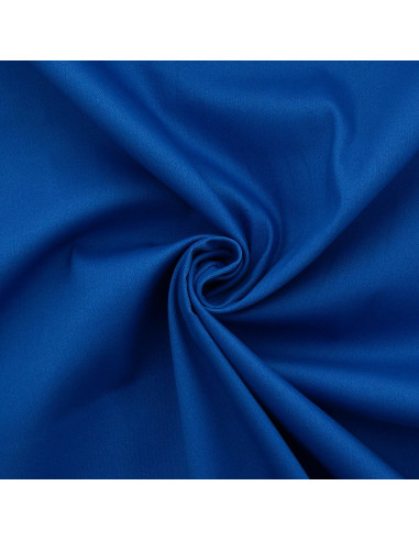 Stretch cotton gabardine fabric - Blue