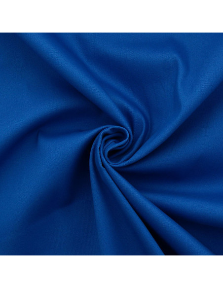 Stretch cotton gabardine fabric - Blue