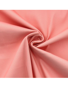 Stretch cotton gabardine fabric - Salmon