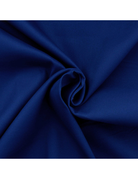 Stretch cotton gabardine fabric - Dark blue