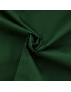 Dark green stretch cotton gabardine fabric